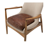 dune lounge chair canvas cement 5