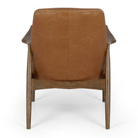 dune lounge chair cognac leather 5