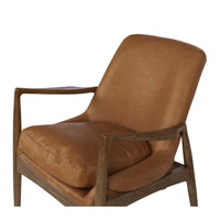 dune lounge chair cognac leather 3