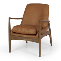 dune lounge chair cognac leather 6
