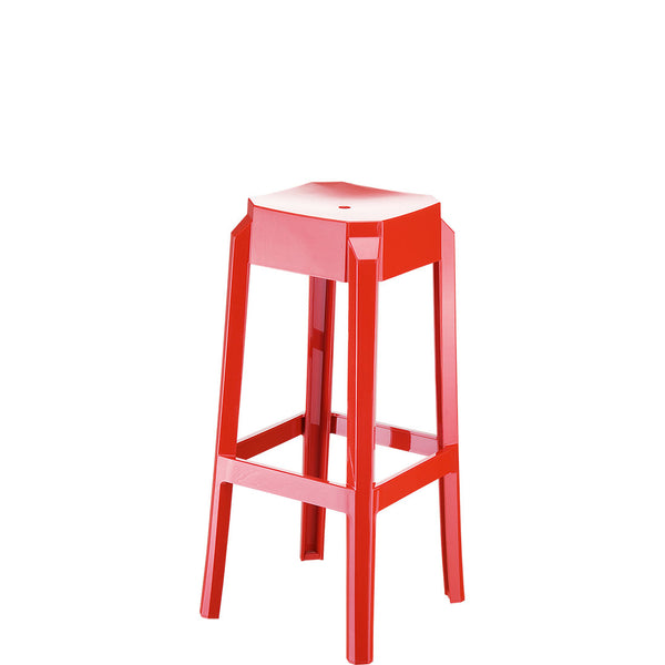 siesta fox bar stool 75cm red