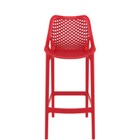 siesta air outdoor bar stool 75cm red