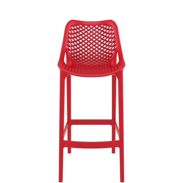 siesta air outdoor bar stool 75cm red