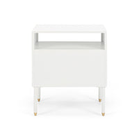 arizona 1 drawer lamp table white 5