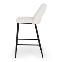 vermont upholstered stool cream fabric 1