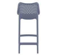 siesta air outdoor bar stool 65cm dark grey 5