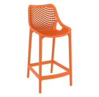 siesta air outdoor bar stool 65cm orange 1