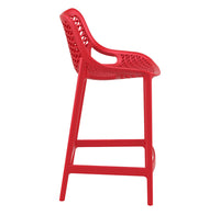 siesta air outdoor bar stool 65cm red 2