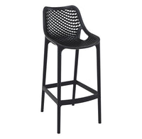 siesta air outdoor bar stool 75cm black 1