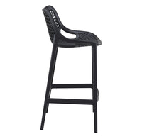 siesta air outdoor bar stool 75cm black 3