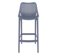 siesta air outdoor bar stool 75cm dark grey 5
