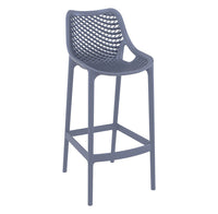 siesta air outdoor bar stool 75cm dark grey 1