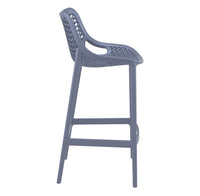 siesta air bar stool 75cm dark grey 2