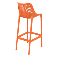 siesta air outdoor bar stool 75cm orange 4