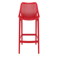 siesta air outdoor bar stool 75cm red 5