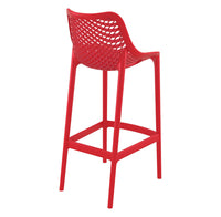 siesta air outdoor bar stool 75cm red 3
