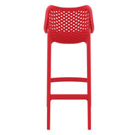 siesta air outdoor bar stool 75cm red 4