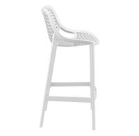 siesta air outdoor bar stool 75cm white 2