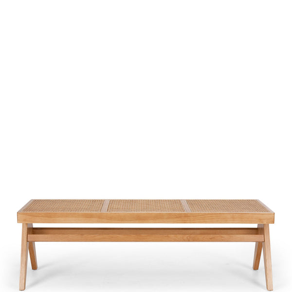 allegra wooden bench natural oak