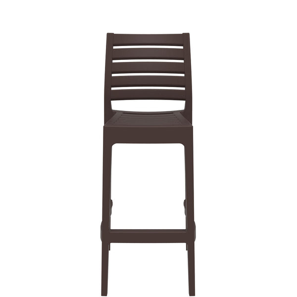  ares outdoor bar stool 75cm brown