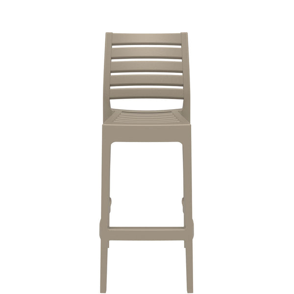 ares outdoor bar stool 75cm taupe