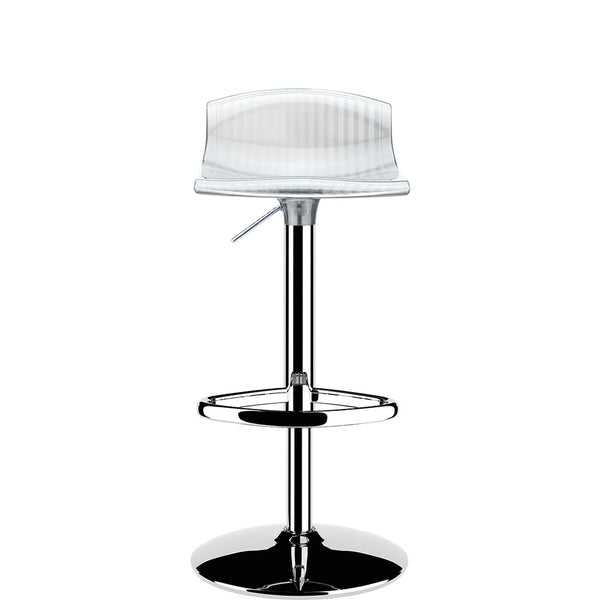 aria kitchen bar stool transparent clear