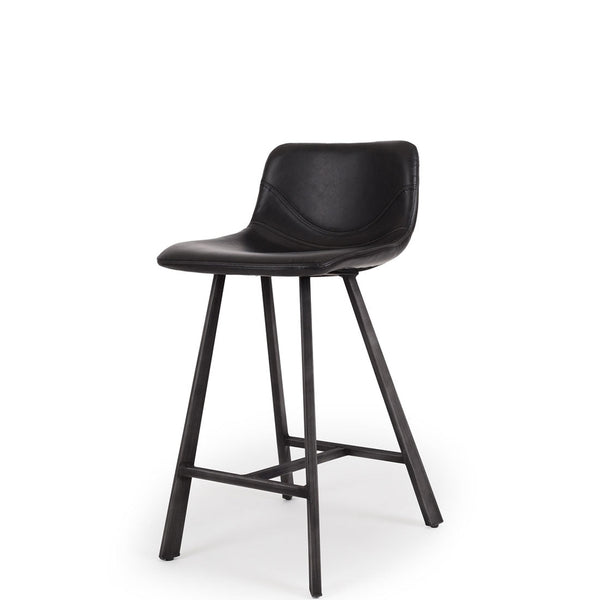 vintage upholstered stool vintage black