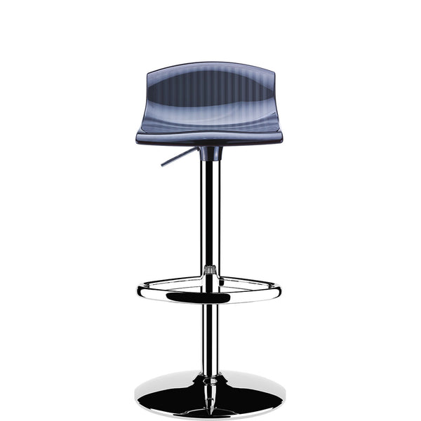 siesta aria bar stool transparent black