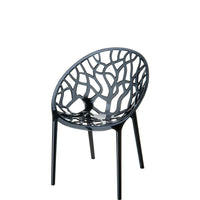 siesta crystal outdoor chair black transparent 1