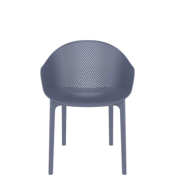 siesta sky outdoor chair dark grey