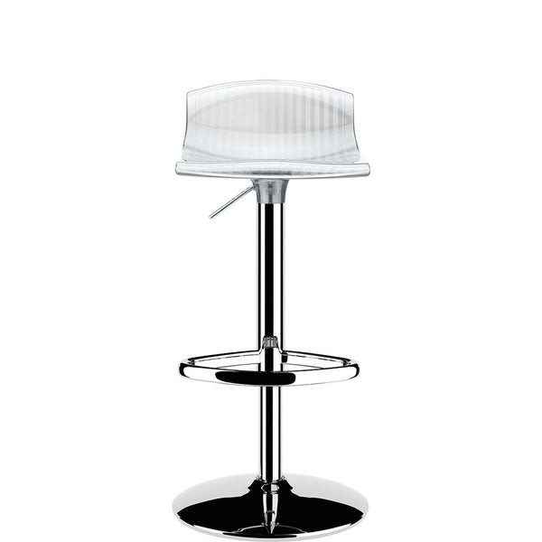 siesta aria kitchen bar stool transparent clear 