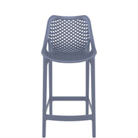siesta air bar stool 65cm dark grey