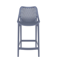 siesta air outdoor bar stool 65cm dark grey