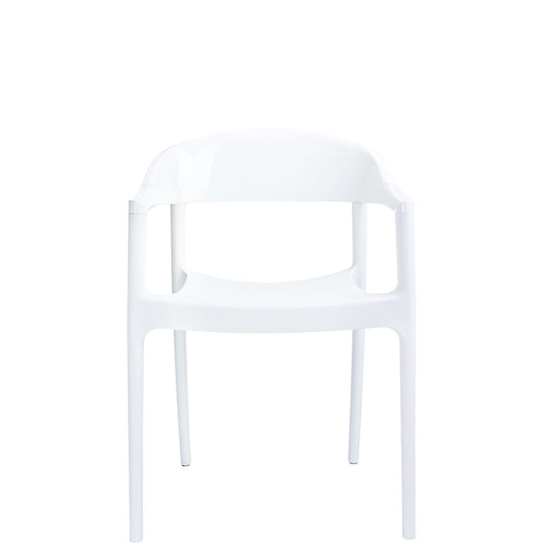 carmen commercial armchair white