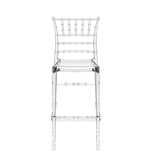 chiavari bar stool 75cm transparent