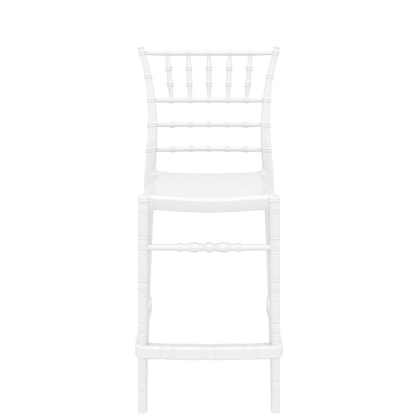 chiavari kitchen bar stool gloss white