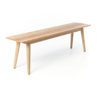classic wooden bench natural oak 3