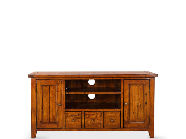 classic wooden entertainment unit 120cm
