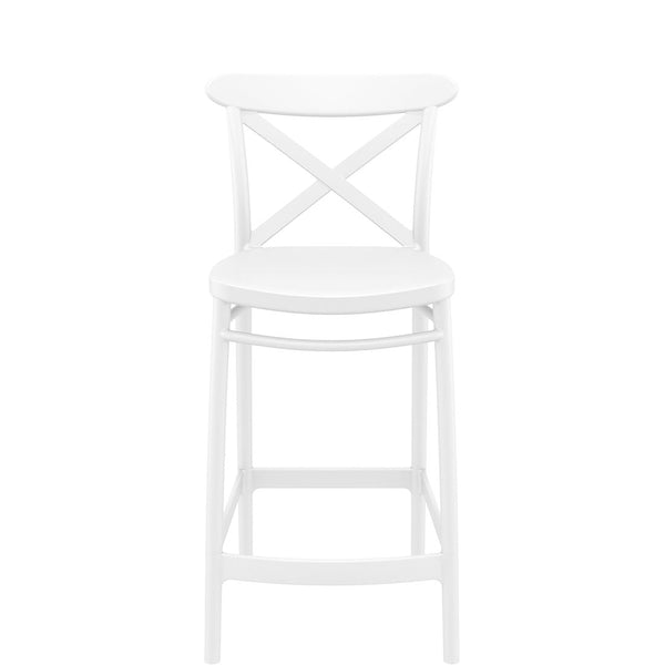 cross kitchen bar stool white