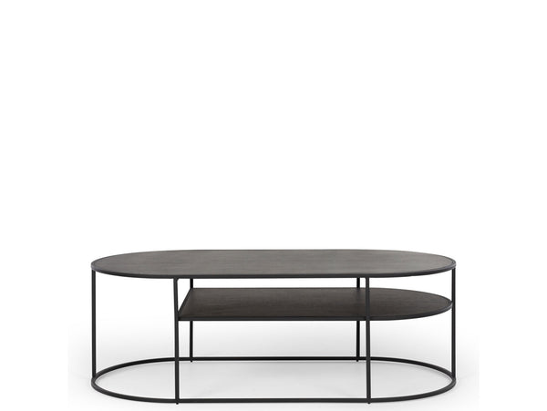 dekota coffee table black oak