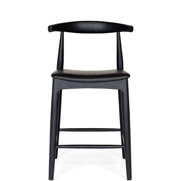 elbow bar stool black oak