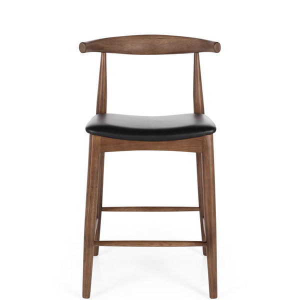 elbow bar stool deep oak