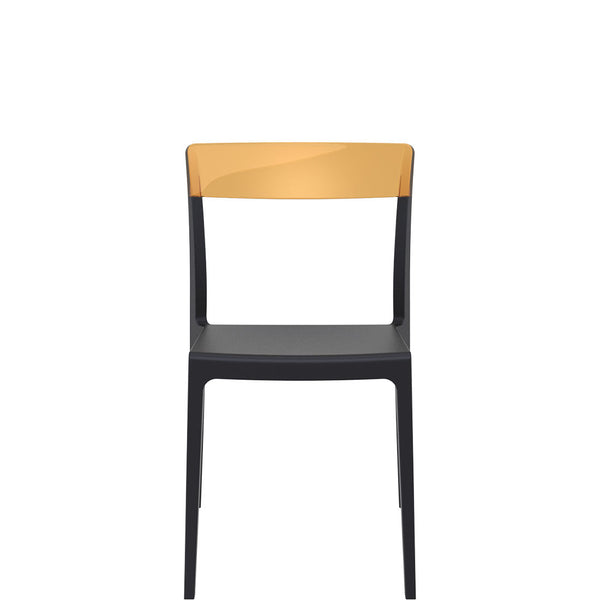 flash commercial chair black/amber