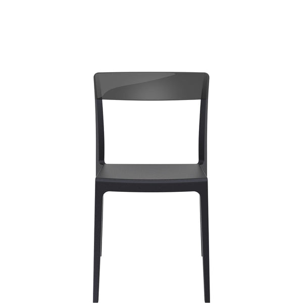 flash commercial chair black/black