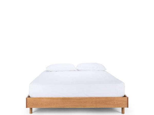 boston wooden king bed