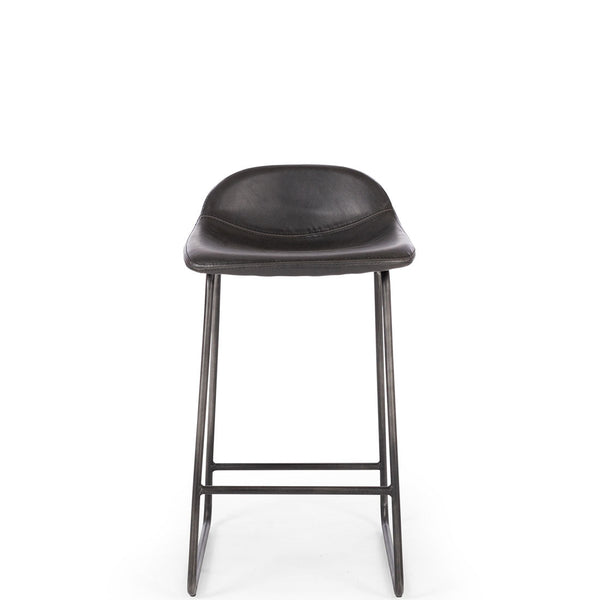 urban upholstered stool vintage grey