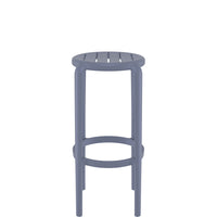 siesta tom bar stool 75cm dark grey