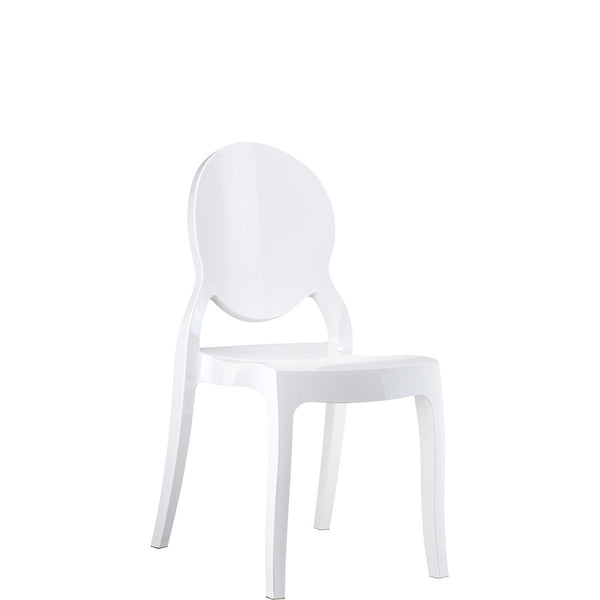 siesta elizabeth chair gloss white