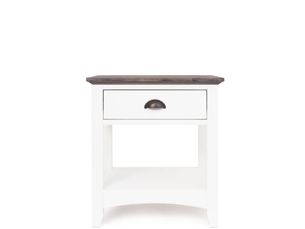 idaho 1 drawer wooden bedside table
