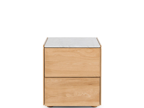 iowa bedside table marble top 
